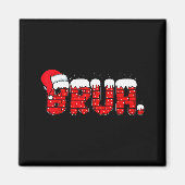 Lustiger Weihnachts-Roter-Schornstein-Teenager-Jun Magnet (Vorne)