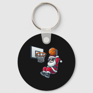 Lustiger Weihnachts-Skelett-Santa spielt mit Skele Schlüsselanhänger