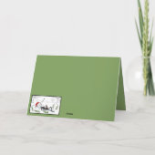 Lustiger Weihnachts-Strichmännchen Karte (Rückseite)