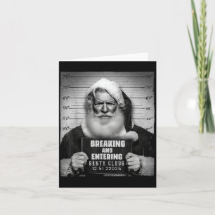 Lustiger Weihnachts-Tasse mit Santa Claus beim Ein Karte