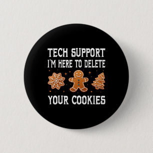Lustiger Weihnachts-Tech-Support hier, um Cookie z Button