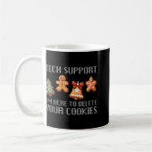 Lustiger Weihnachts-Tech-Support Ich bin hier, um Kaffeetasse (Links)