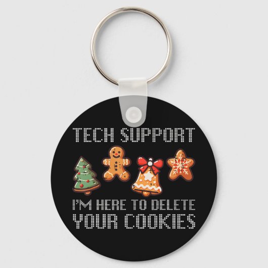 Lustiger Weihnachts-Tech-Support Ich bin hier, um Schlüsselanhänger (Vorderseite)