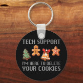 Lustiger Weihnachts-Tech-Support Ich bin hier, um Schlüsselanhänger (Vorderseite)