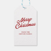 Lustiger Weihnachts-Verpackungsakzent 'Santa Botto Geschenkanhänger (Rückseite)