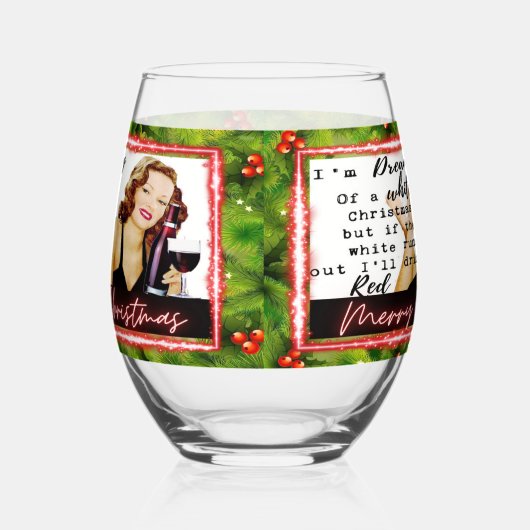 Lustiger Weihnachts-Weinglas-Geschenk beste Freund Weinglas Ohne Stiel (Rechts)
