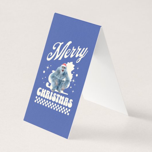 Lustiger Weihnachts-Yeti-Feiertags-Humor (Vorderseite)