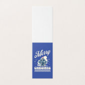 Lustiger Weihnachts-Yeti-Feiertags-Humor (Außenseite Aufgefaltet)