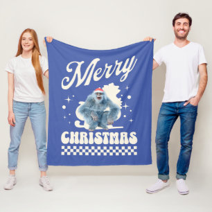 Lustiger Weihnachts-Yeti-Feiertags-Humor Fleecedecke