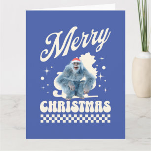 Lustiger Weihnachts-Yeti-Feiertags-Humor Karte