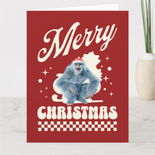 Lustiger Weihnachts-Yeti-Feiertags-Humor Karte