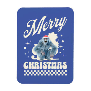 Lustiger Weihnachts-Yeti-Feiertags-Humor Magnet