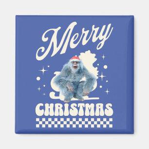 Lustiger Weihnachts-Yeti-Feiertags-Humor Magnet