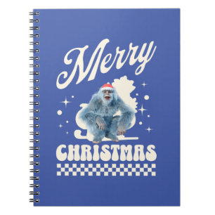 Lustiger Weihnachts-Yeti-Feiertags-Humor Notizblock