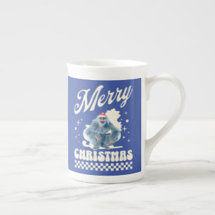 Lustiger Weihnachts-Yeti-Feiertags-Humor Porzellantasse