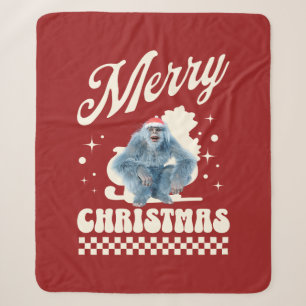 Lustiger Weihnachts-Yeti-Feiertags-Humor Sherpadecke
