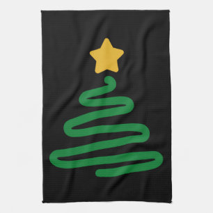 Lustiger Weihnachtsbaum Geschirrtuch