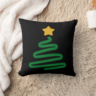 Lustiger Weihnachtsbaum Kissen