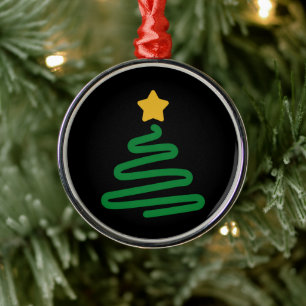 Lustiger Weihnachtsbaum Ornament Aus Metall