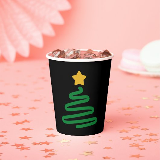 Lustiger Weihnachtsbaum Pappbecher (Insitu)