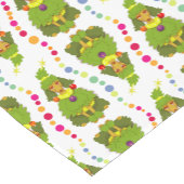 Lustiger Weihnachtsbaum-Pudel Kurzer Tischläufer (Ecke)