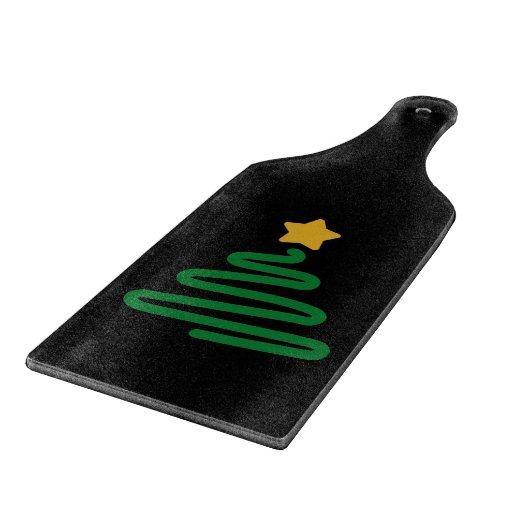 Lustiger Weihnachtsbaum Schneidebrett (Ecke)