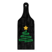 Lustiger Weihnachtsbaum Schneidebrett (Vorderseite)