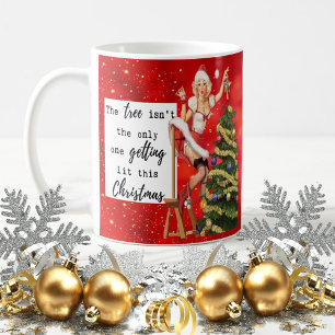 Lustiger Weihnachtsbecher Beste Freundin "Baum ang Kaffeetasse
