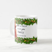 Lustiger Weihnachtsbecher Beste Freundin "Deck the Kaffeetasse (Vorderseite Links)