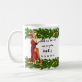 Lustiger Weihnachtsbecher Beste Freundin "Deck the Kaffeetasse (Links)