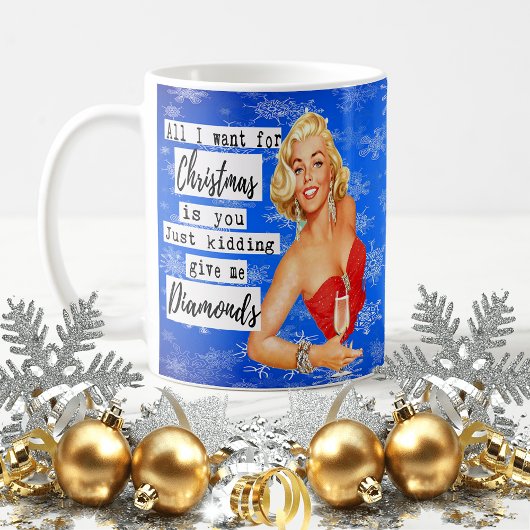 Lustiger Weihnachtsbecher Beste Freundin "Gib mir Kaffeetasse