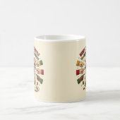 Lustiger Weihnachtsbecher Pug Hund Kaffeetasse (Mittel)