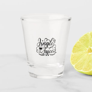 Lustiger Weihnachtsbier-Trink-Jingle-Saft Schnapsglas