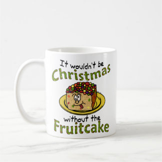 Lustiger WeihnachtsCartoon-Fruchtkuchen Kaffeetasse