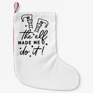 Lustiger Weihnachtself hat mich dazu gebracht, es Kleiner Weihnachtsstrumpf