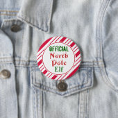 Lustiger Weihnachtself-Knopf Pin Button (Beispiel)