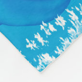 Lustiger Weihnachtsesel mit Weihnachtshut Fleecedecke (Ecke)