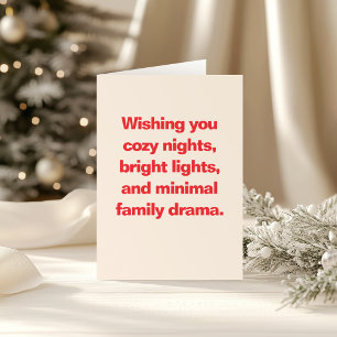 Lustiger Weihnachtsfamilien-Zitatwitzig Clever Ben Feiertagskarte