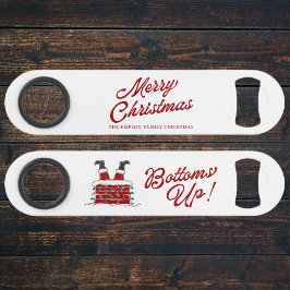 Lustiger Weihnachtsfeier Santa Bottoms Up Speed Flaschenöffner
