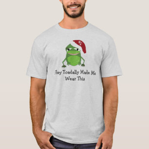 Lustiger Weihnachtsfrosch mit Spruch T-Shirt