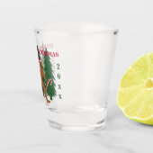 Lustiger WeihnachtsGeek Sankt Squatch Schnapsglas (Rechts)