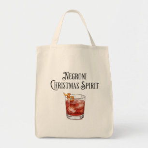 Lustiger Weihnachtsgeist Negroni Feiertagscocktail Tragetasche