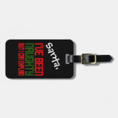 Lustiger WeihnachtsGepäckanhänger bin ich frech Gepäckanhänger (Vorderseite horizontal)