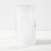 Lustiger Weihnachtsgeschenk 'Santa „Bottoms Up“' f Mattglas Bierglas (Mittel)