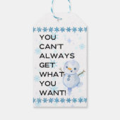 Lustiger Weihnachtsgeschenkanhänger Geschenkanhänger (Rückseite)