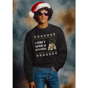 Lustiger Weihnachtshumor Rentier Sweatshirt