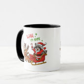 Lustiger Weihnachtskaffeebecher, Geschenk zum Feie Tasse (Vorderseite Links)