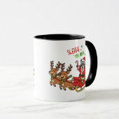 Lustiger Weihnachtskaffeebecher, Geschenk zum Feie Tasse (VorderseiteRechts)