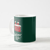 Lustiger Weihnachtsküchen- und Geschenkartikel San Kaffeetasse (Vorderseite Links)
