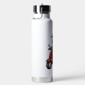 Lustiger Weihnachtskuh-Fahr-Roller im Vintage-Desi Trinkflasche (rechts)